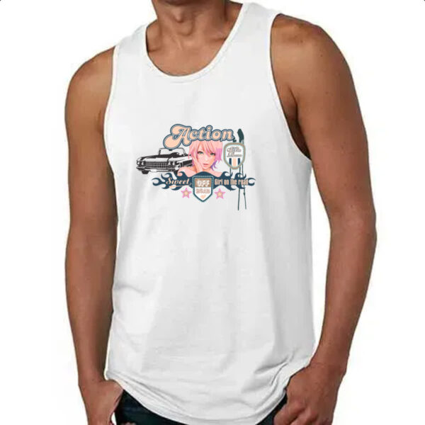 Camiseta Regata Action Girl on the road - Imagem 4