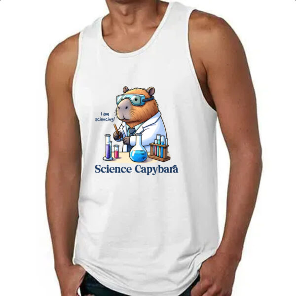 Camiseta Regata Capivara cientista - Imagem 4