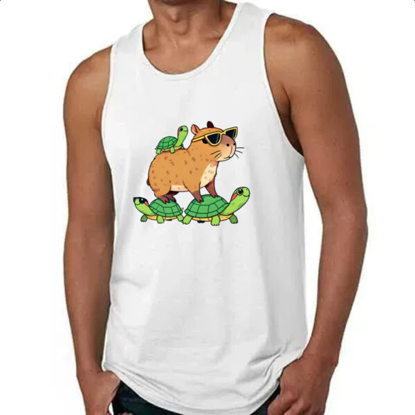 Camiseta Regata Capivara corrida tartaruga - Imagem 4