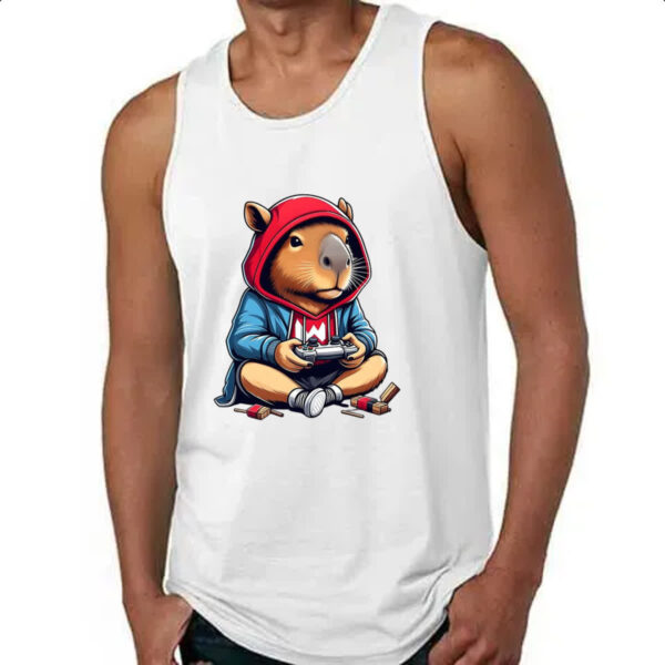 Camiseta Regata Capivara gamer - Imagem 4