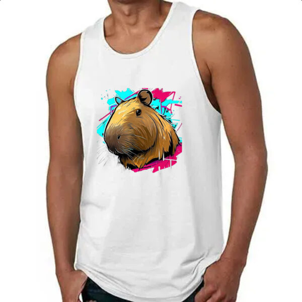 Camiseta Regata Capivara grafite - Imagem 4