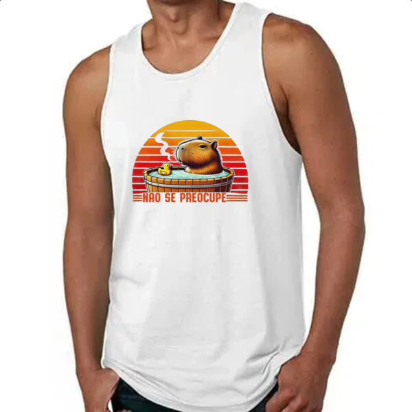Camiseta Regata Capivara nao se preocupe - Imagem 4
