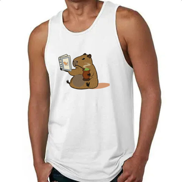 Camiseta Regata Capivara tomando chimarrao - Imagem 4