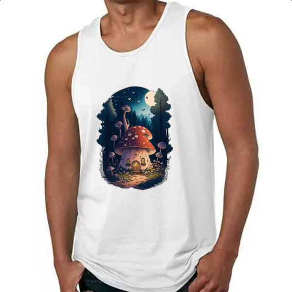 Camiseta Regata Casa cogumelo dos duendes - Imagem 4