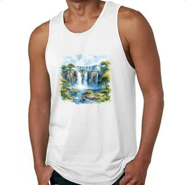 Camiseta Regata Cataratas do Iguacu watercolor - Imagem 4