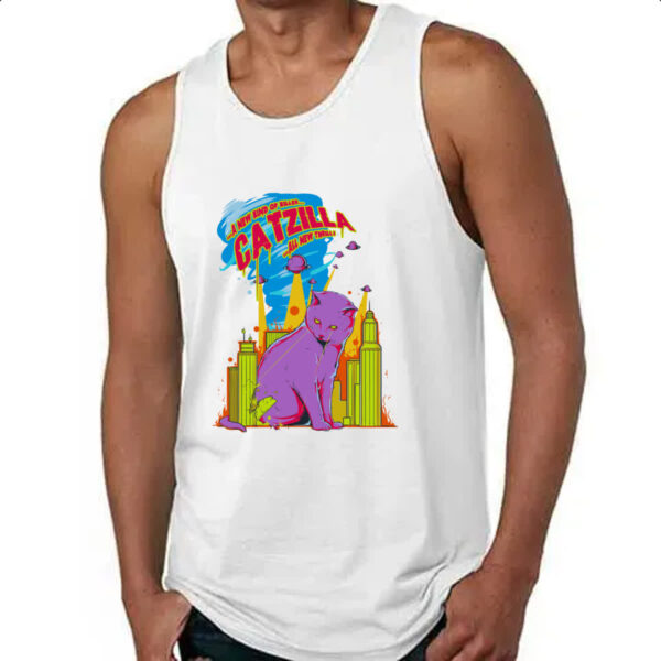 Camiseta Regata Catzilla o gato Godzilla - Imagem 4