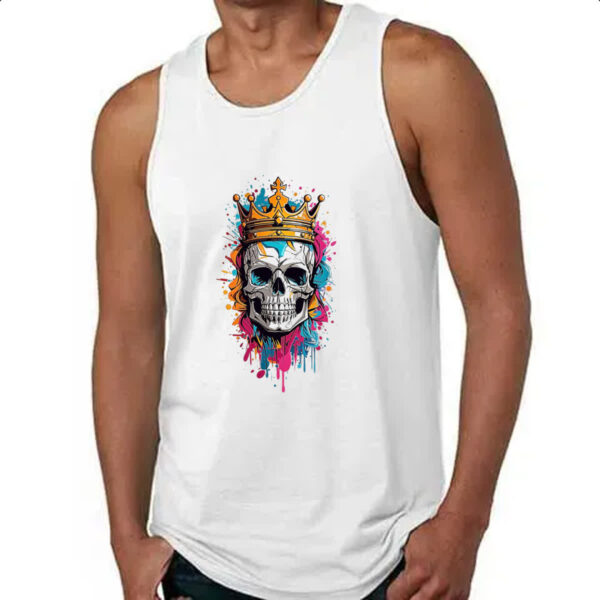 Camiseta Regata Caveira do cranio do rei - Imagem 4