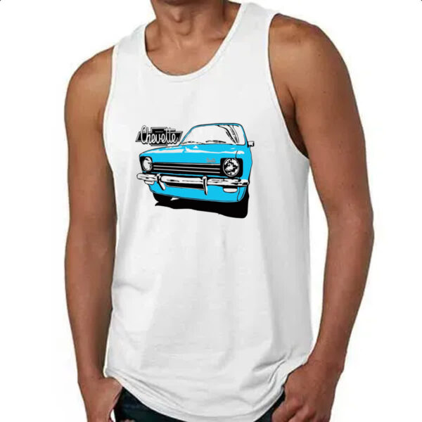Camiseta Regata Chevette Azul primeira geracao - Imagem 4