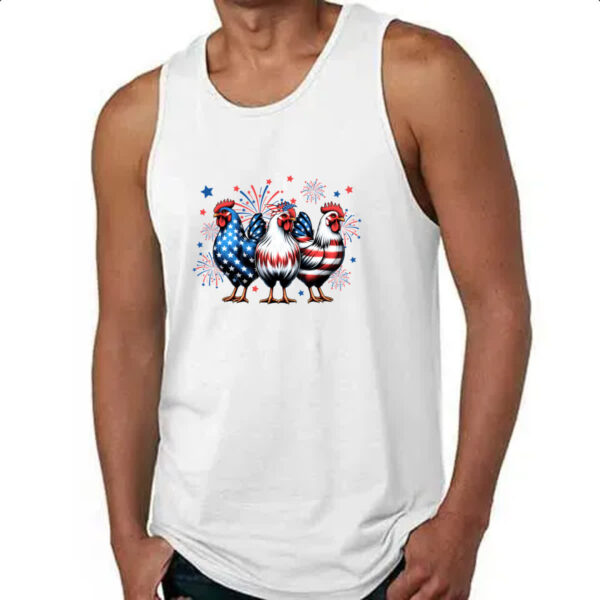 Camiseta Regata Chicken EUA - Imagem 4