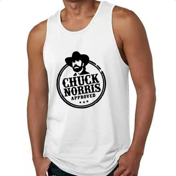 Camiseta Regata Chuck Norris Aproved - Imagem 4