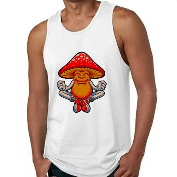 Camiseta Regata Cogumelo meditando - Imagem 4