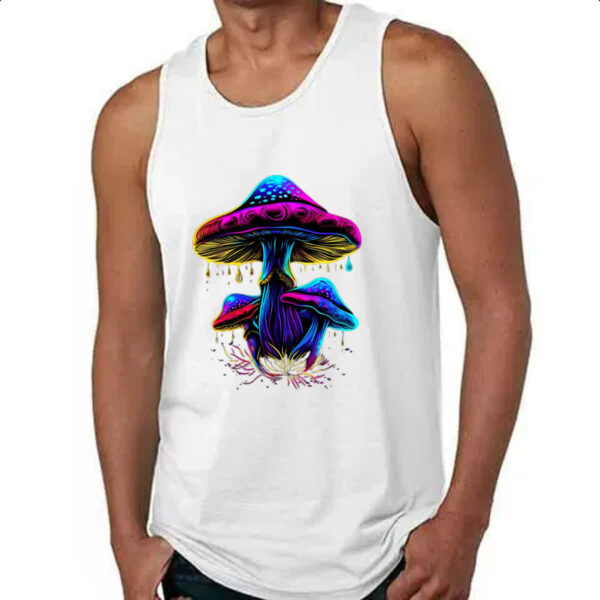 Camiseta Regata Cogumelos neon - Imagem 4
