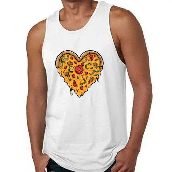 Camiseta Regata Coracao de pizza - Imagem 4