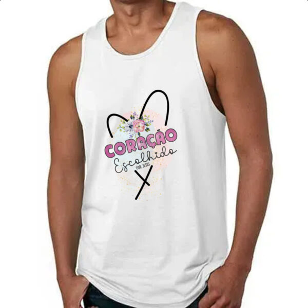 Camiseta Regata Coracao escolhido por Jesus - Imagem 4