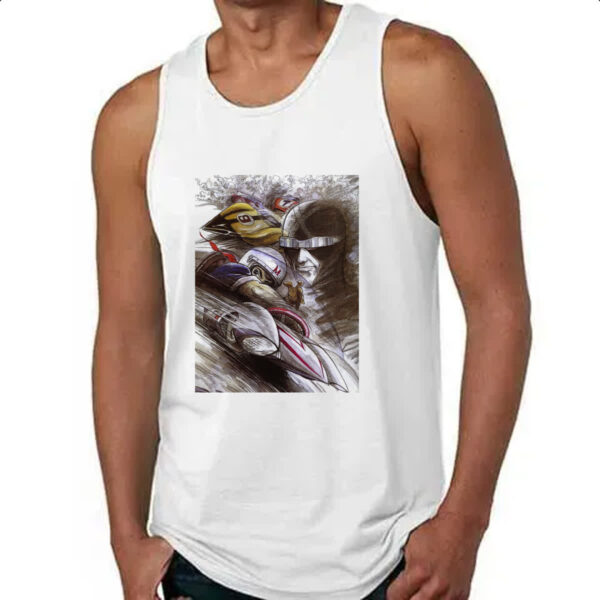 Camiseta Regata Corredor X e Speed Racer Grafite Arte - Imagem 4