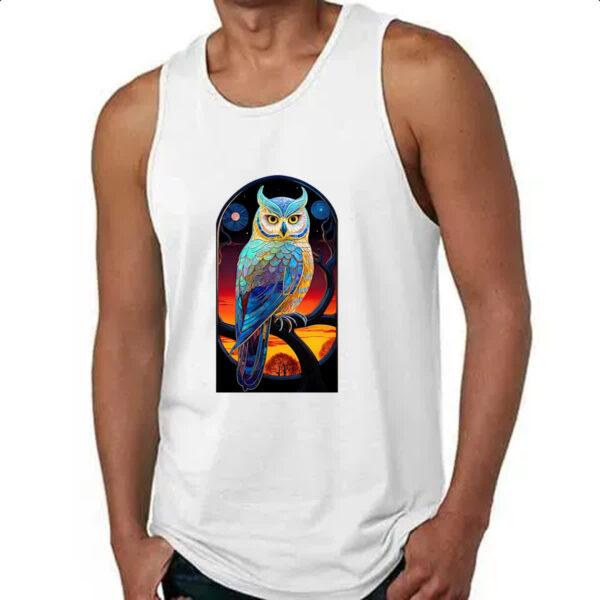 Camiseta Regata Coruja mistica de cristal - Imagem 4