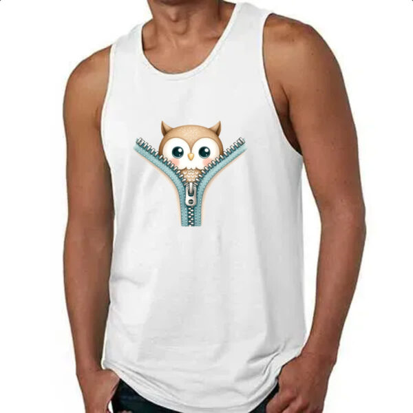 Camiseta Regata Coruja no ziper - Imagem 4