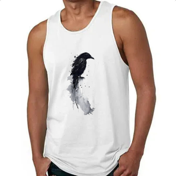 Camiseta Regata Corvo lenda indigena - Imagem 4