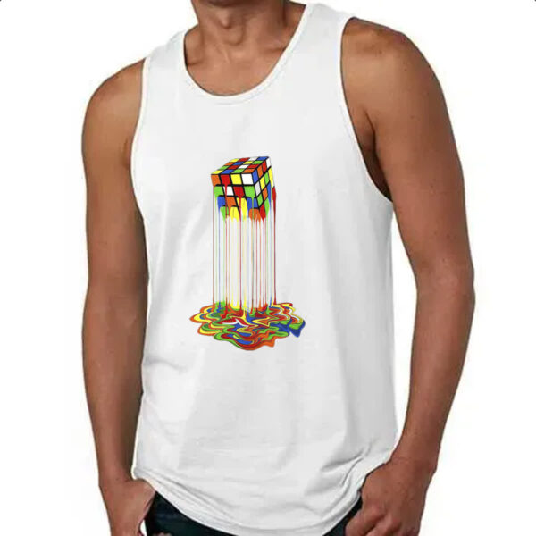 Camiseta Regata Cubo magico derretendo - Imagem 4