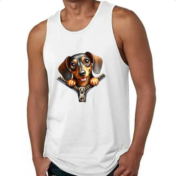 Camiseta Regata Dachshund no Ziper - Imagem 4