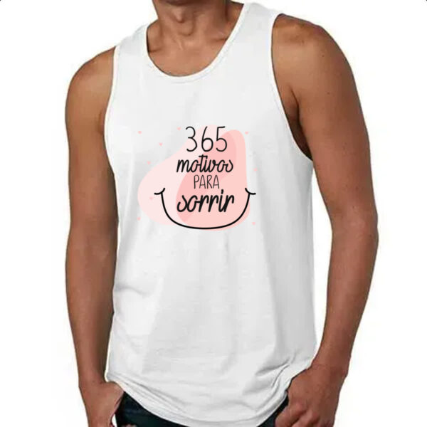Camiseta Regata 365 motivos para sorrir - Imagem 4