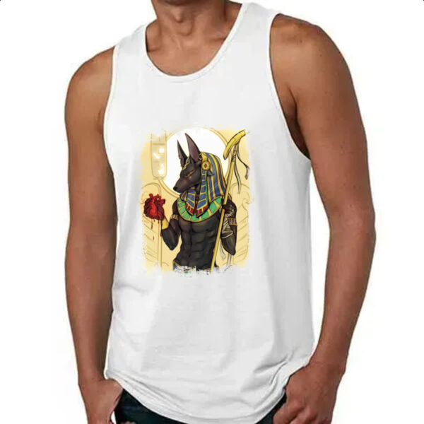Camiseta Regata Deus Anubis Ilustracao - Imagem 4
