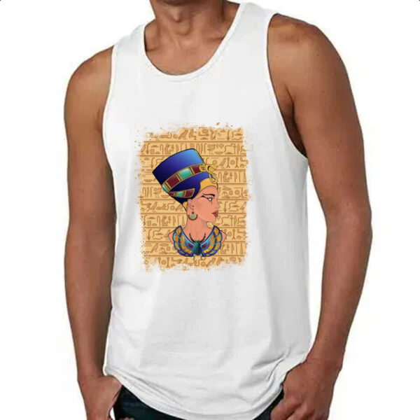 Camiseta Regata Deusa Nefertiti Ilustracao - Imagem 4