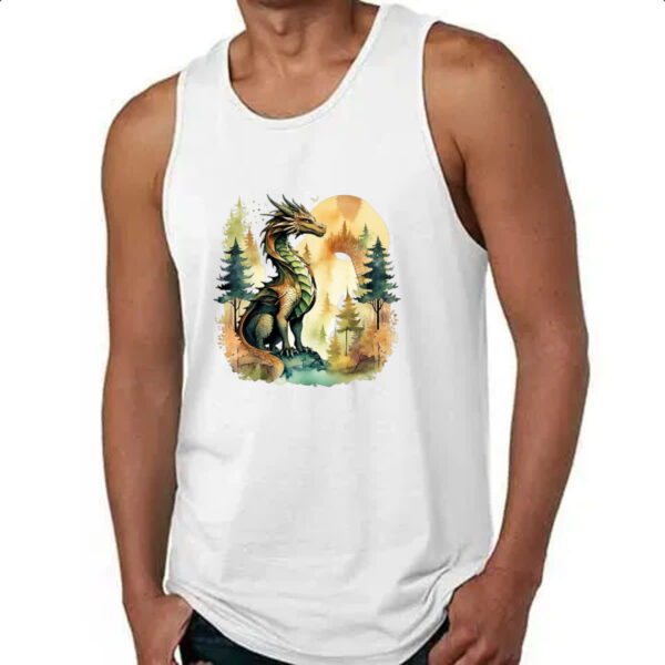 Camiseta Regata Dragao Floresta Sunset - Imagem 4
