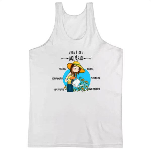 Camiseta Regata Ela e de Aquario