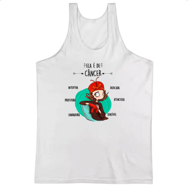 Camiseta Regata Ela e de Cancer
