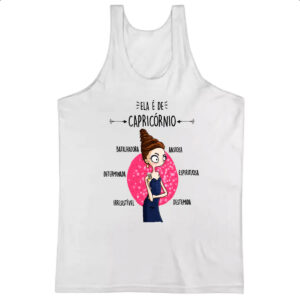 Camiseta Regata Ela e de Capricornio