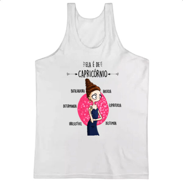 Camiseta Regata Ela e de Capricornio