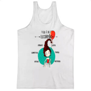 Camiseta Regata Ela e de Escorpiao