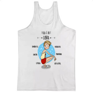 Camiseta Regata Ela e de Libra
