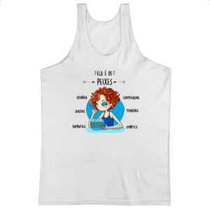 Camiseta Regata Ela e de Peixes