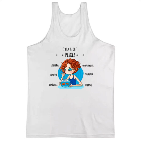 Camiseta Regata Ela e de Peixes