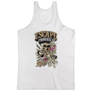 Camiseta Regata Escape from hell war bones