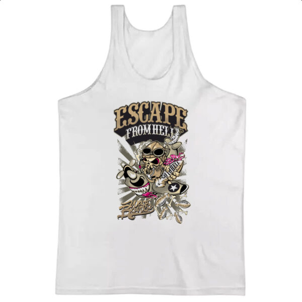 Camiseta Regata Escape from hell war bones