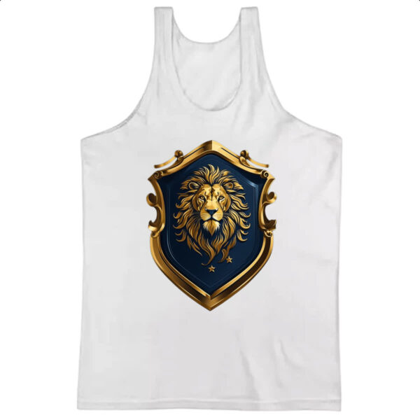 Camiseta Regata Escudo dourado leao de juda