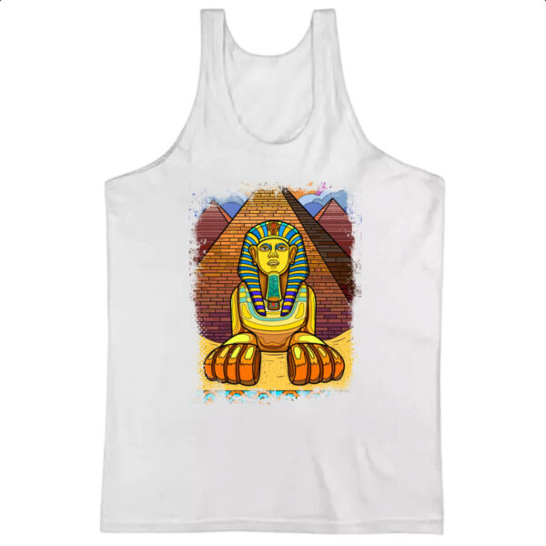 Camiseta Regata Esfinge Egito Cartoon