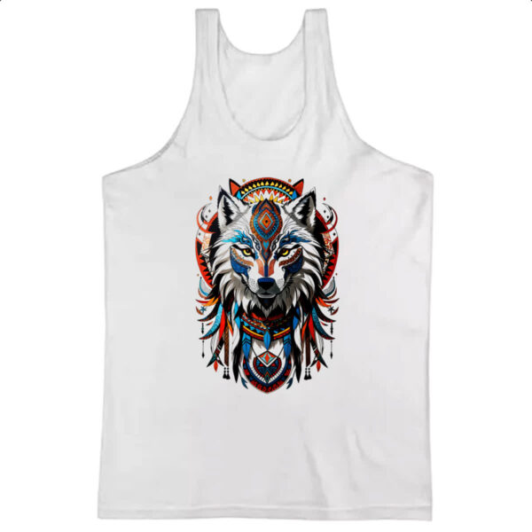 Camiseta Regata Espirito lobo tribal americano
