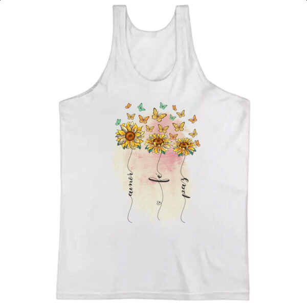 Camiseta Regata Amor fe e paz