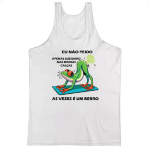 Camiseta Regata Eu nao peido sapo