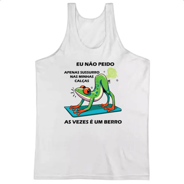 Camiseta Regata Eu nao peido sapo