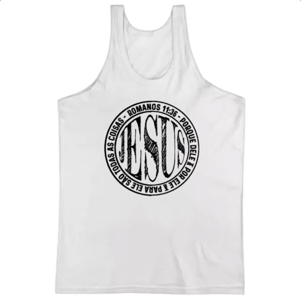 Camiseta Regata Jesus Romanos 11-36