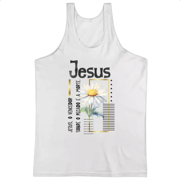Camiseta Regata Jesus o vencedor