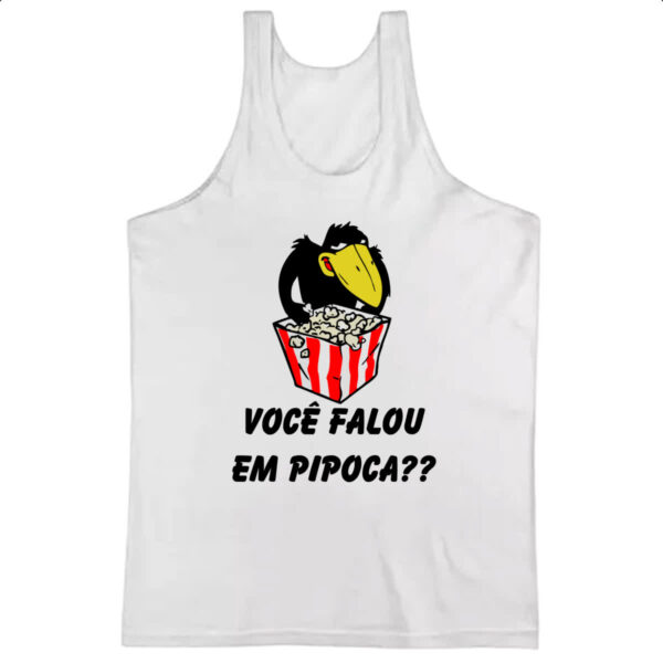 Camiseta Regata Jubileu Voce falou em pipoca