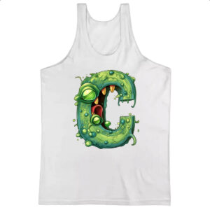 Camiseta Regata Zumbi Alfabeto Letra C