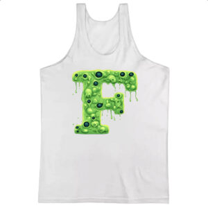Camiseta Regata Zumbi Alfabeto Letra F