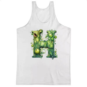 Camiseta Regata Zumbi Alfabeto Letra H